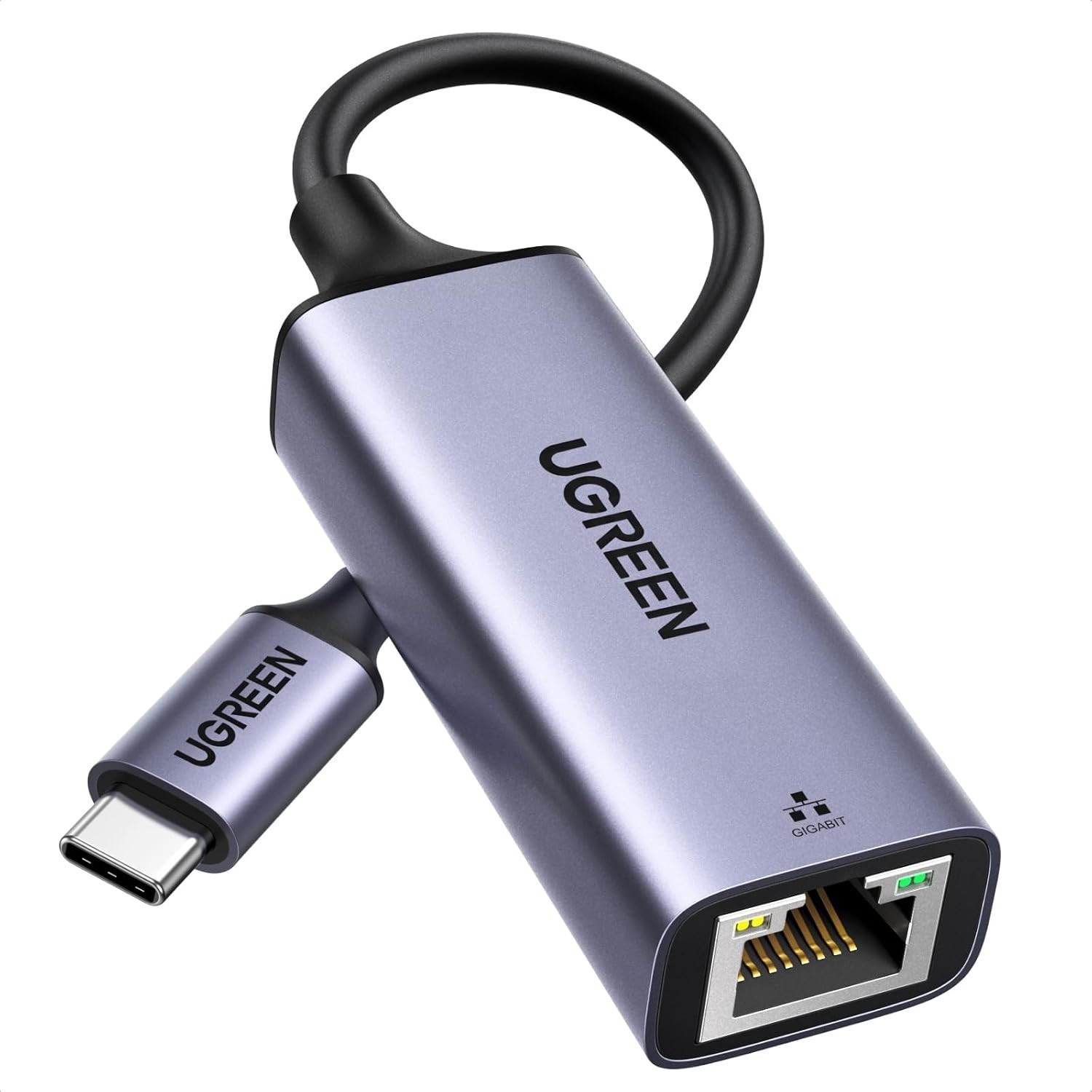 UGREEN USB C To Ethernet Adapter, Plug And Play 1Gbps Ethernet Adapter, Aluminum