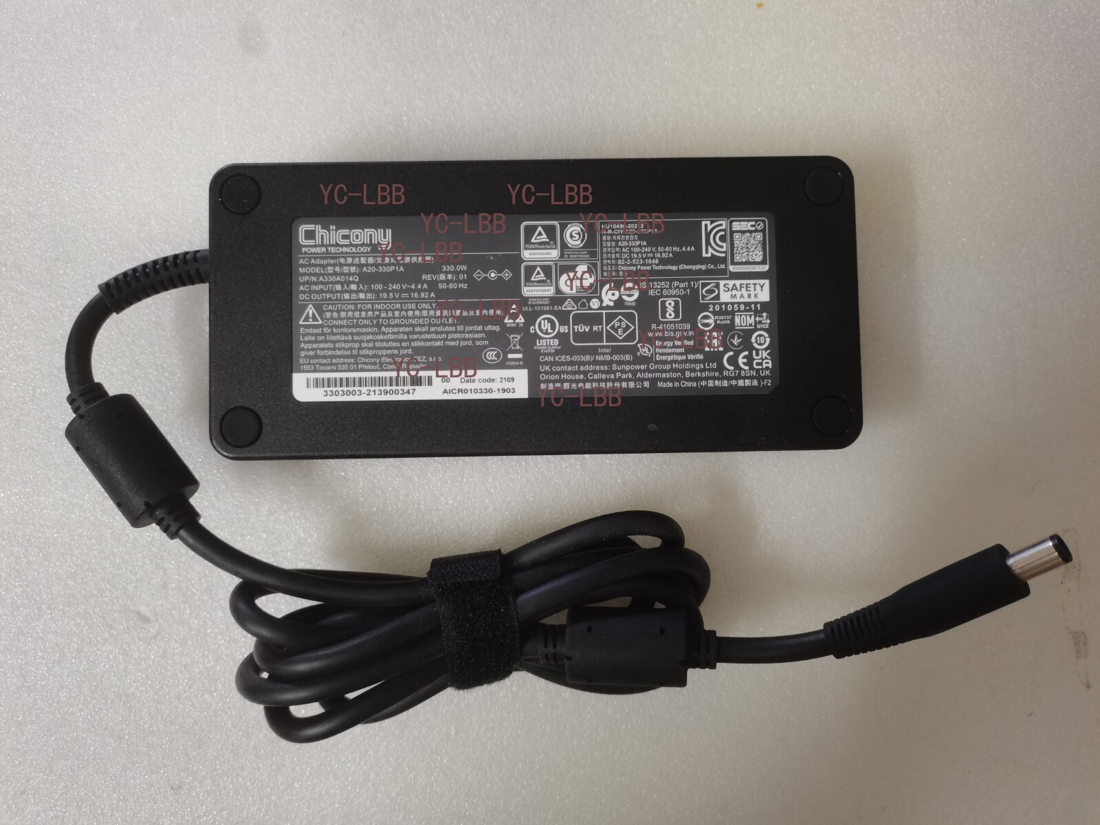 For ASUS ROG NUC 970 RNUC14SRKU9189AUI Chicony 19.5V 16.92A 330W Charger Genuine
