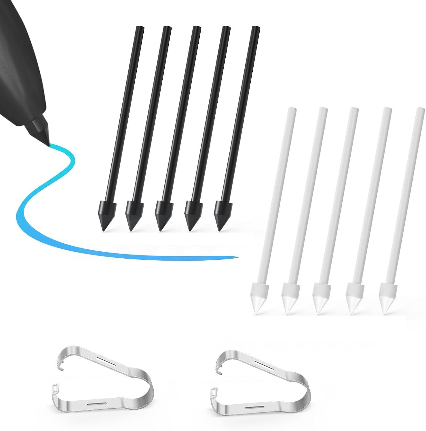 10 PCS Tips/Nibs Replacement for Samsung Galaxy Tab S9/S9FE+/S9 Ultra, S8/S8+/S8
