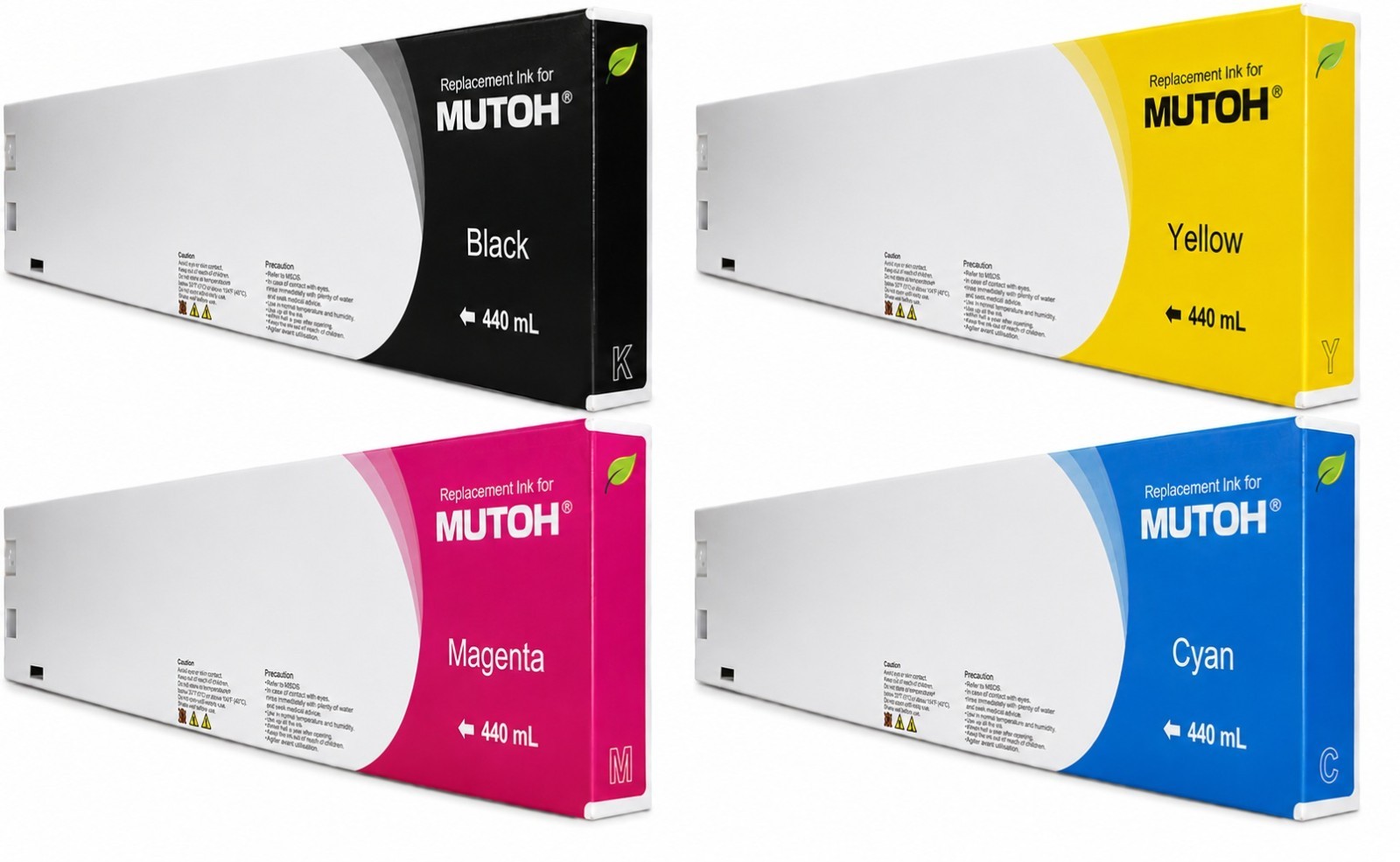 COMPATIBLE MUTOH ECO SOLVENT INK CARTRIDGE ValueJet 1204 1304 628 440ML