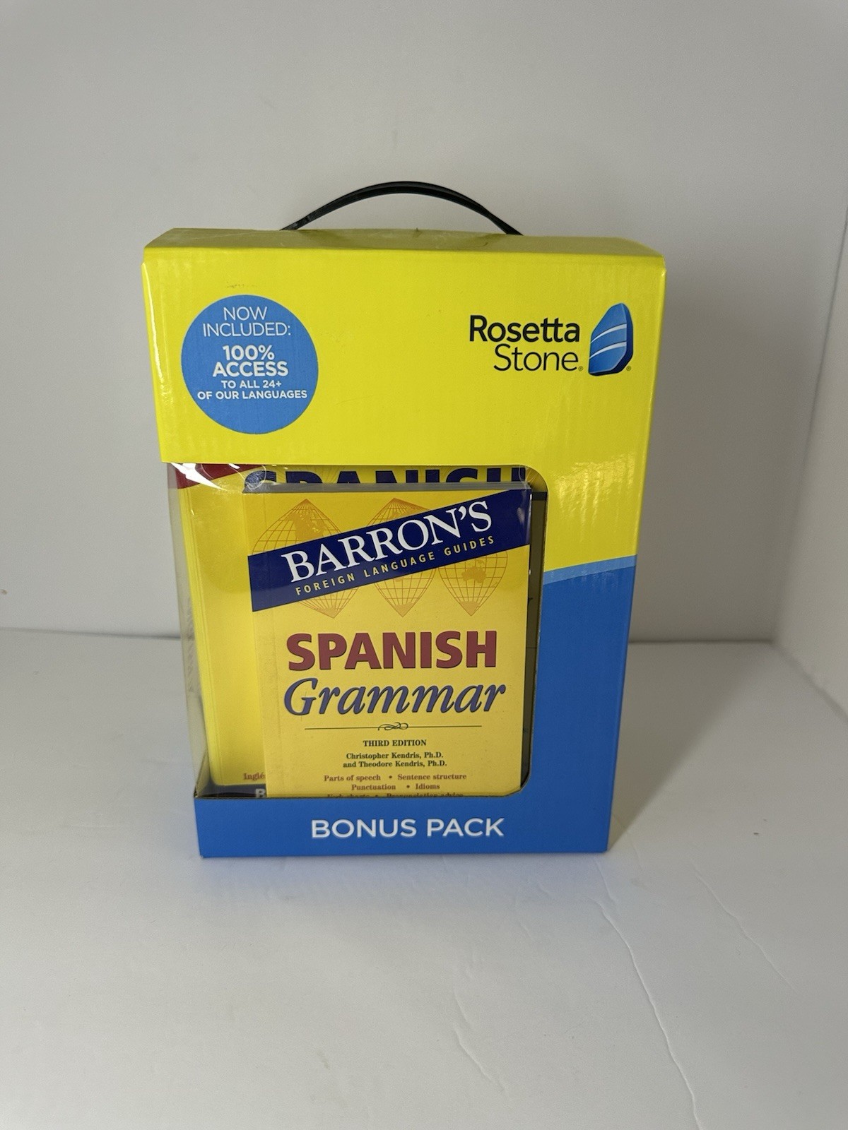 Rosetta Stone Spanish Bonus Pack Bundle Lifetime Online Access + Grammar Guide +