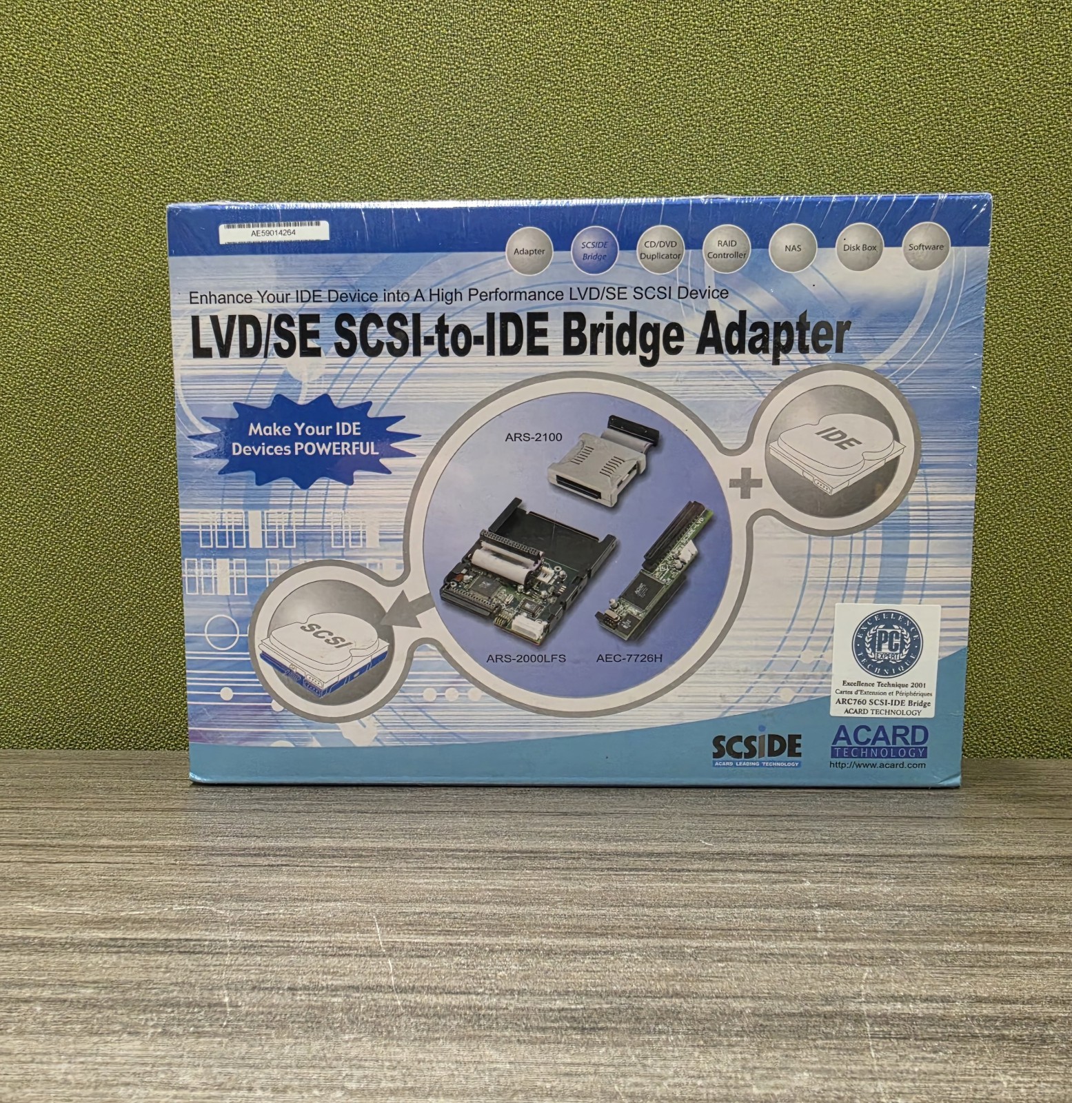 SEALED ACARD AEC-7720UW Ultra Wide SCSI to IDE Bridge Adapter IDE/PATA ATAPI