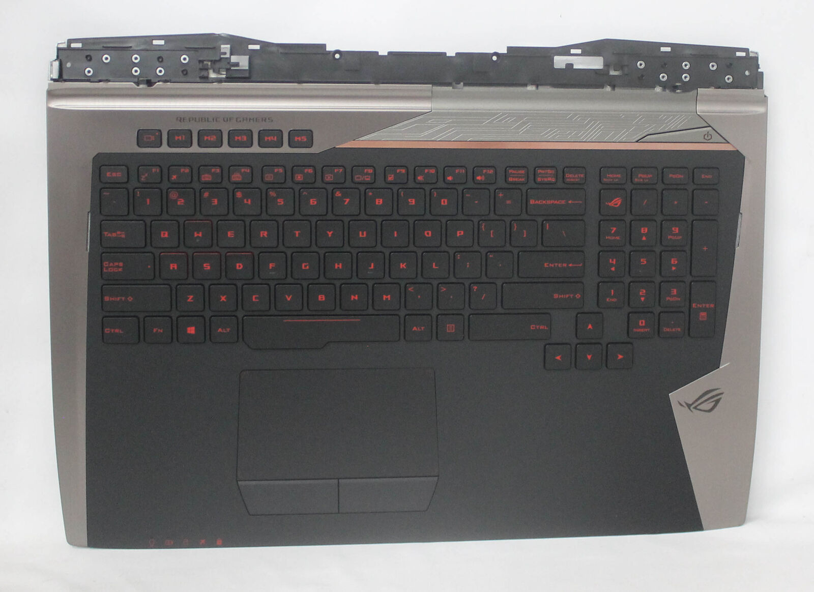 90NB0E61-R31CS0 Asus Palmrest Top Cover W/ Keyboard Backlight 