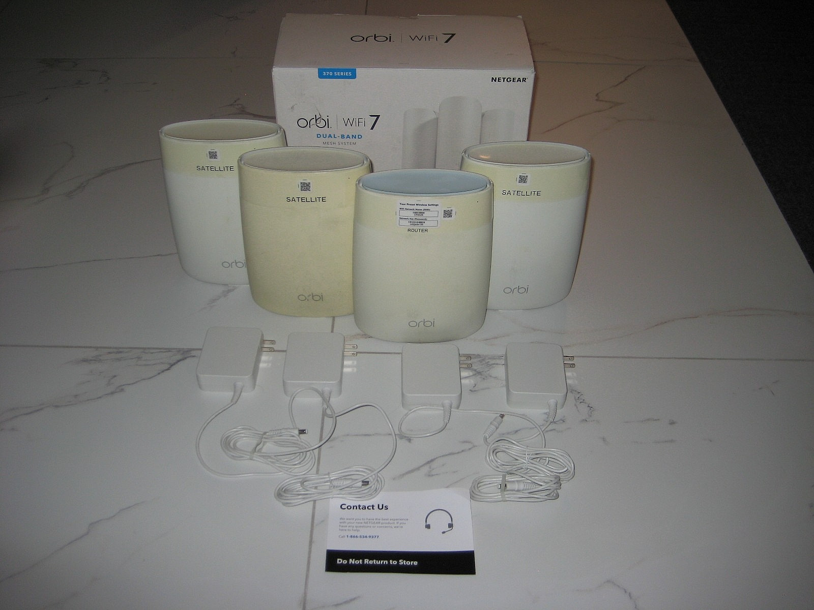 NETGEAR ORBI RBK53 AC3000 1 RBR50 ROUTER 3 RBS50 TRI-BAND MESH SATELLITES WIFI