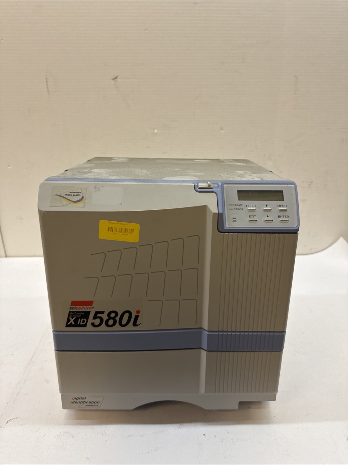 EDIsecure XID 580i ID Card Printer Dual-Sided Configurable FOR PARTS