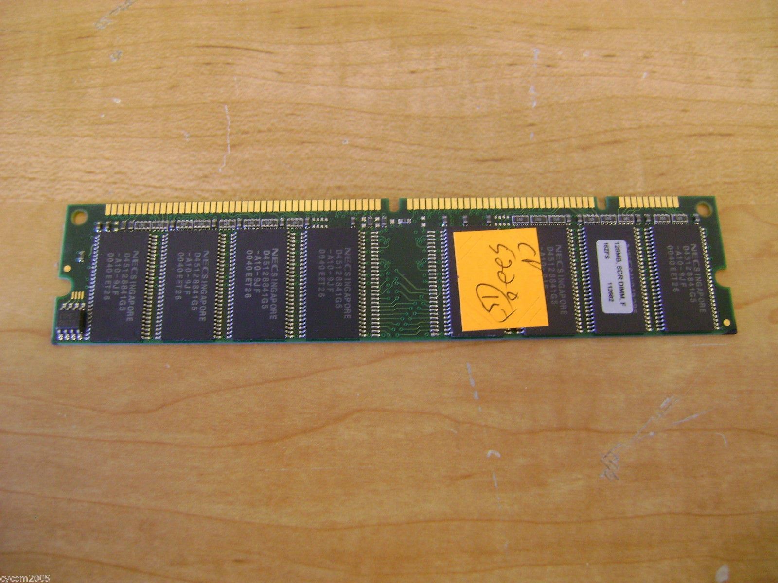 NEC 128 MB, SDR DIMM, F SDRAM D45128841G5-A10-9JE from Compaq Presario 5220