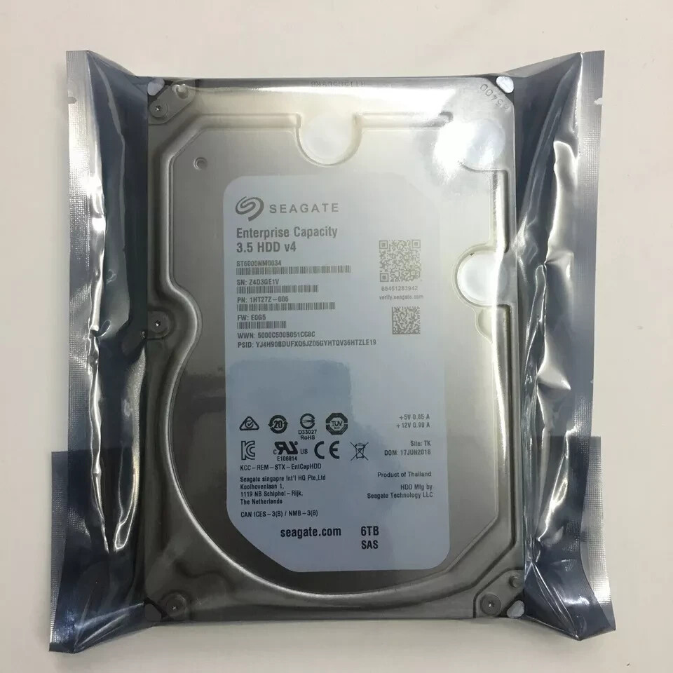FOR Seagate ST6000NM0034 6TB 7.2K 3.5" 12Gbps Cache 128MB 6000 GB SAS Hard Drive