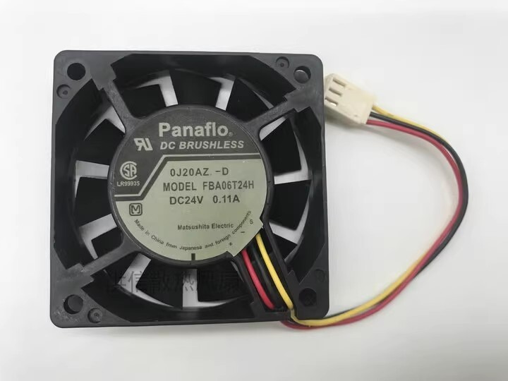 Panaflo FBA06T24H 6015 DC24V 0.11A 6CM 3-Pin Inverter Cooling Fan