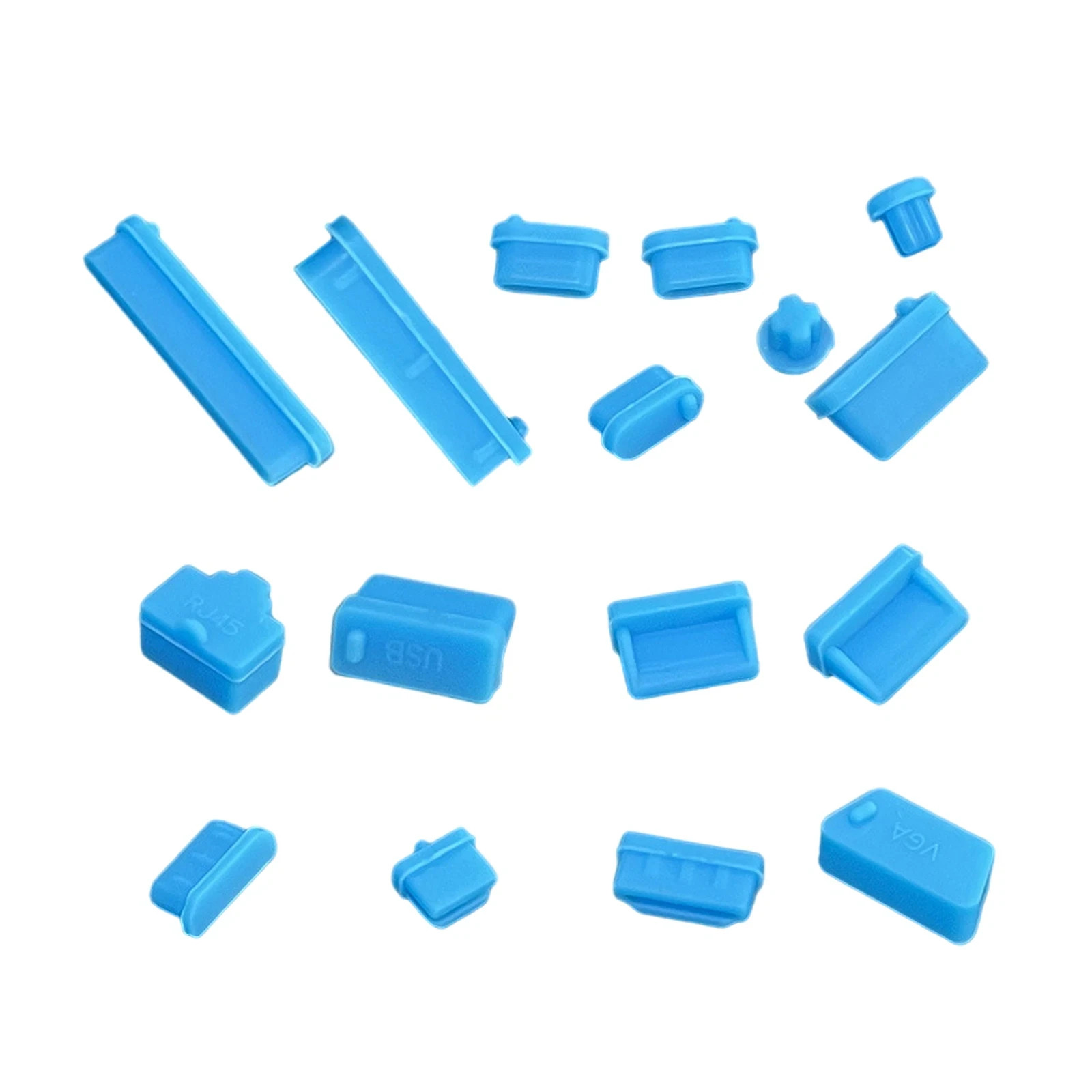 16Pcs Protective USB Ports Anti-Dust Plug Cover Stopper for Laptop Dustproof