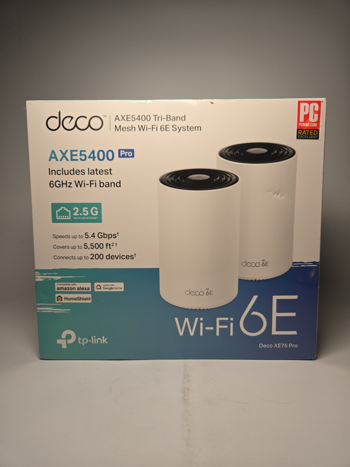 TP-Link Deco XE75 Pro AXE5400 WiFi 6E Mesh System (2 Pack)