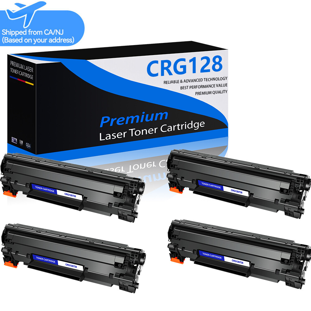 4 PK CRG128 C128 Toner Cart For Canon 128 ImageClass D530 D550 MF4770n MF4880dw