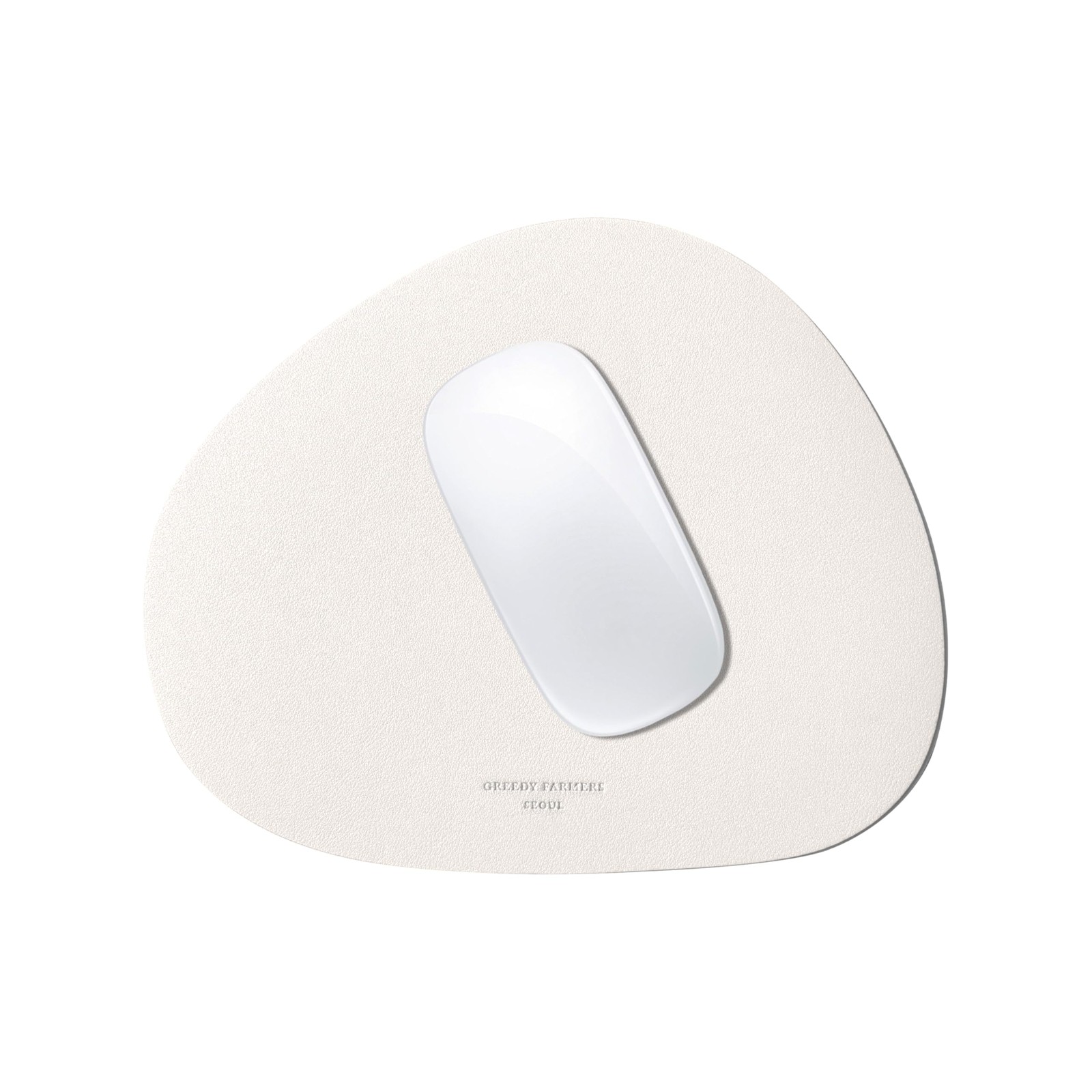 GREEDY FARMERS Mouse pad, Non-Slip Washable 8.7L x 7.1W inches, Vanilla Cream 