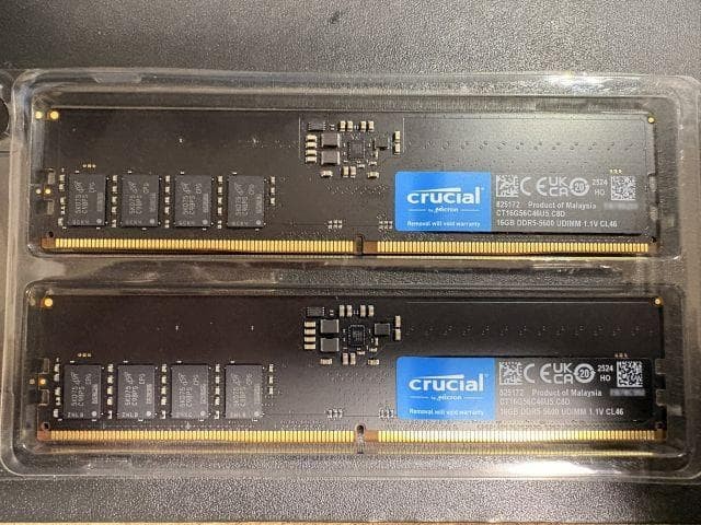 Crucial DDR5-5600 32GB (16GBx2) Desktop Memory RAM Tested