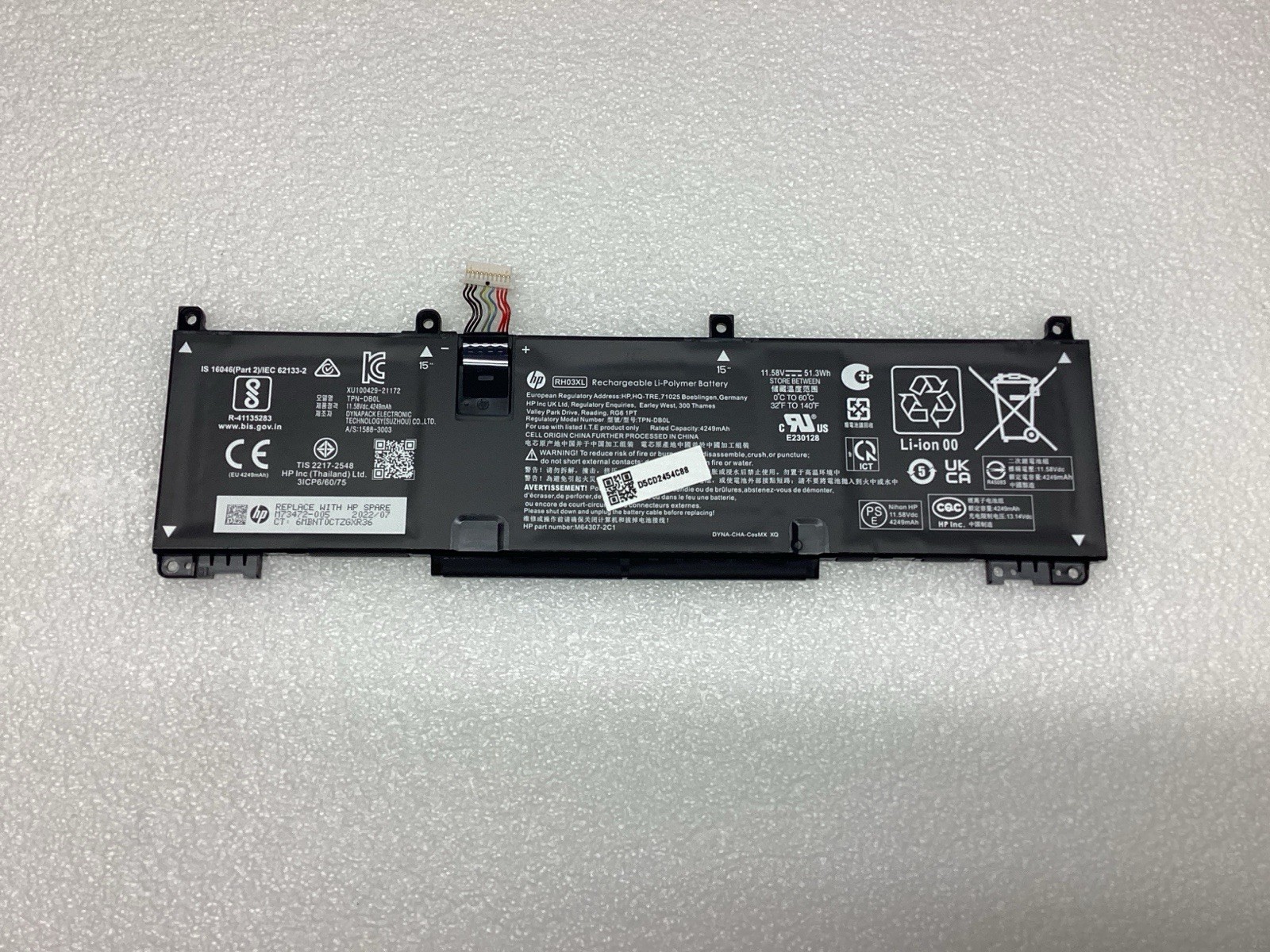 Genuine HP Battery for EB & PB 640 & 650 G9 /G10 11.58V 51.3Wh RH03XL M73472-005