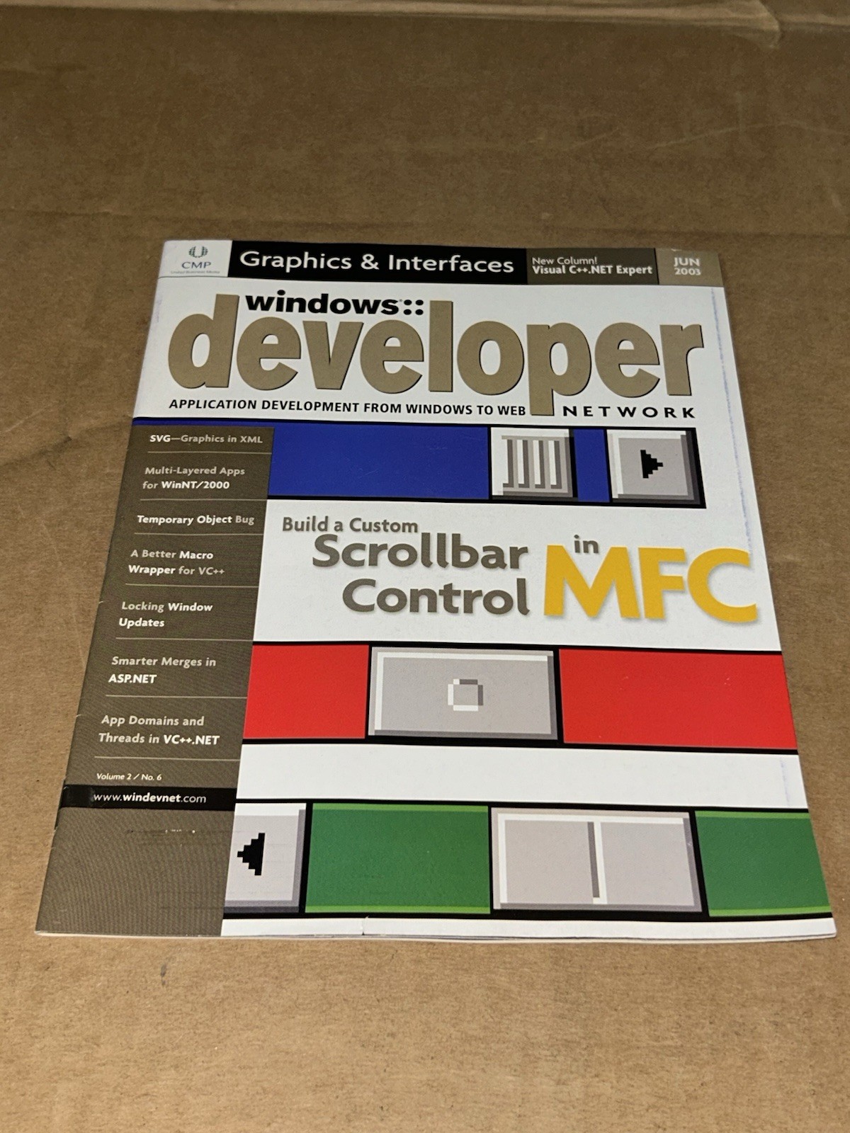 Windows Developer Magazine 2003 Build Custom Scrollbar Control In MFC, Graphics