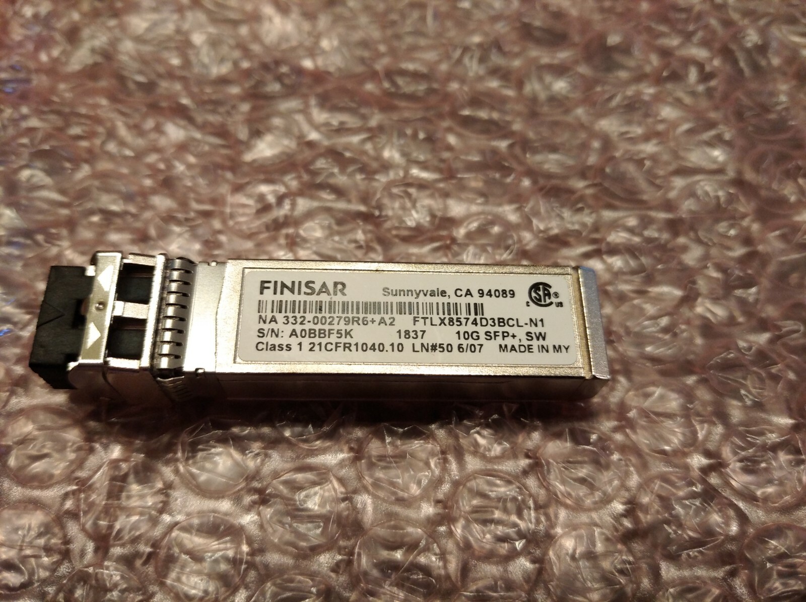 New  NetApp X6589-R6 SFP+ Optical 10GB Shortwave Transceiver FTLX8574D3BCL-N1