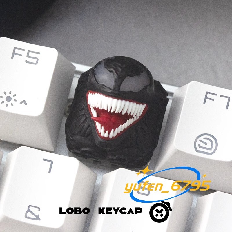 Theme Venom Deadpool Wolverine Custom Keycap For Mechanical Keyboard New