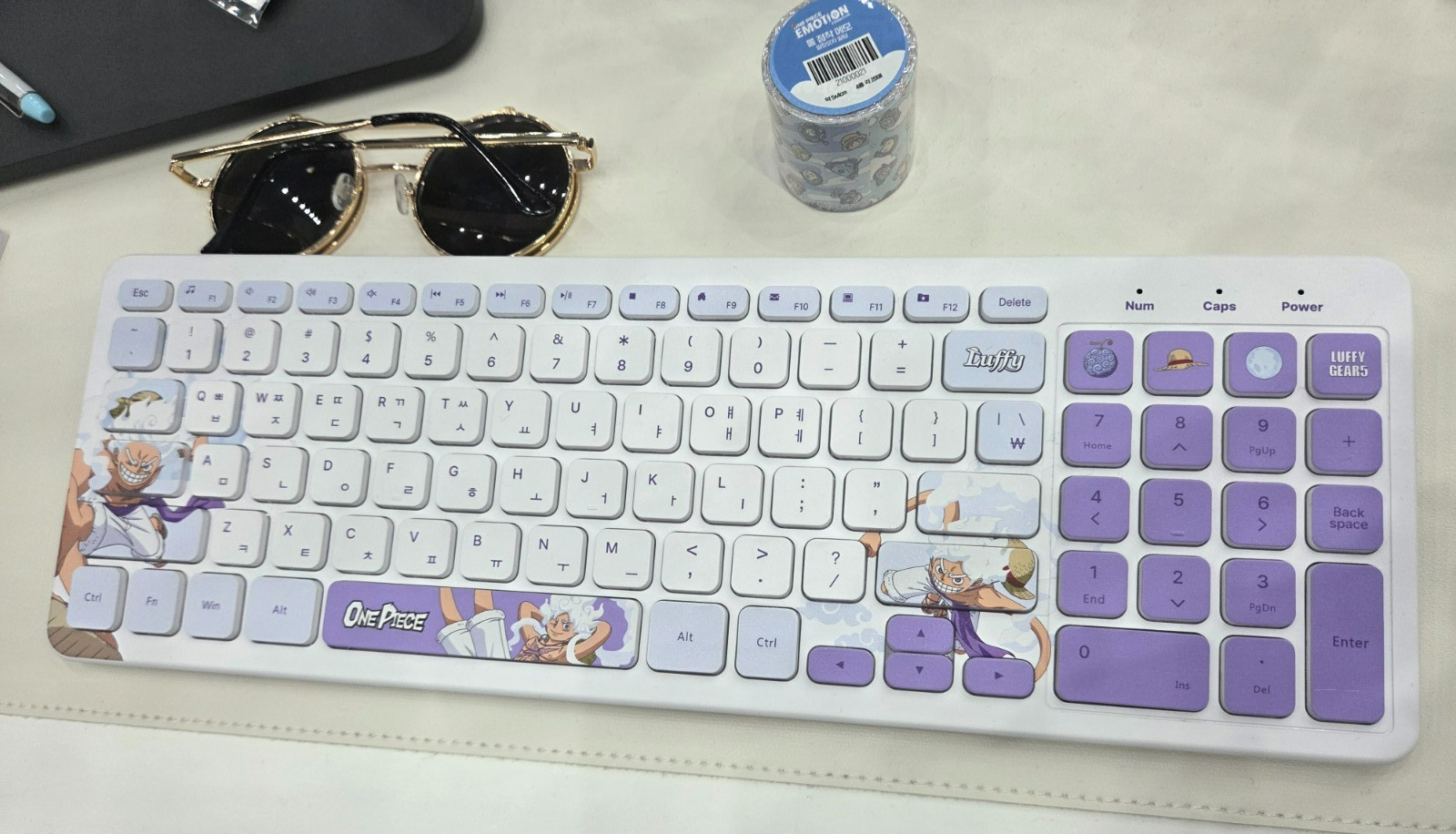 One Piece Gear 5 Wireless Keyboard Official Licensed Korea Limited