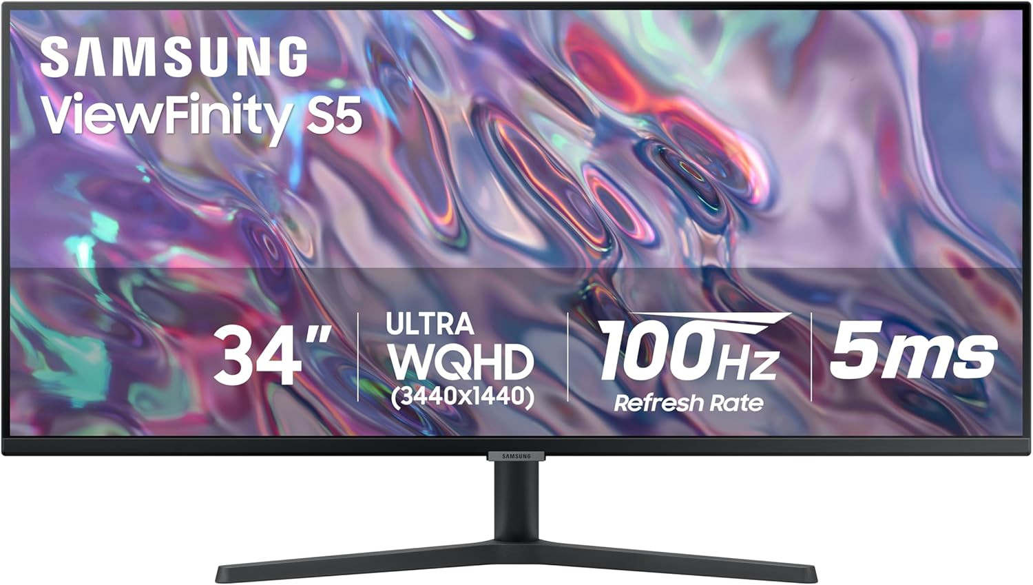SAMSUNG 34" Viewfinity S50GC Series Ultra-Wqhd Monitor, 100Hz, 5Ms, HDR10, AMD F