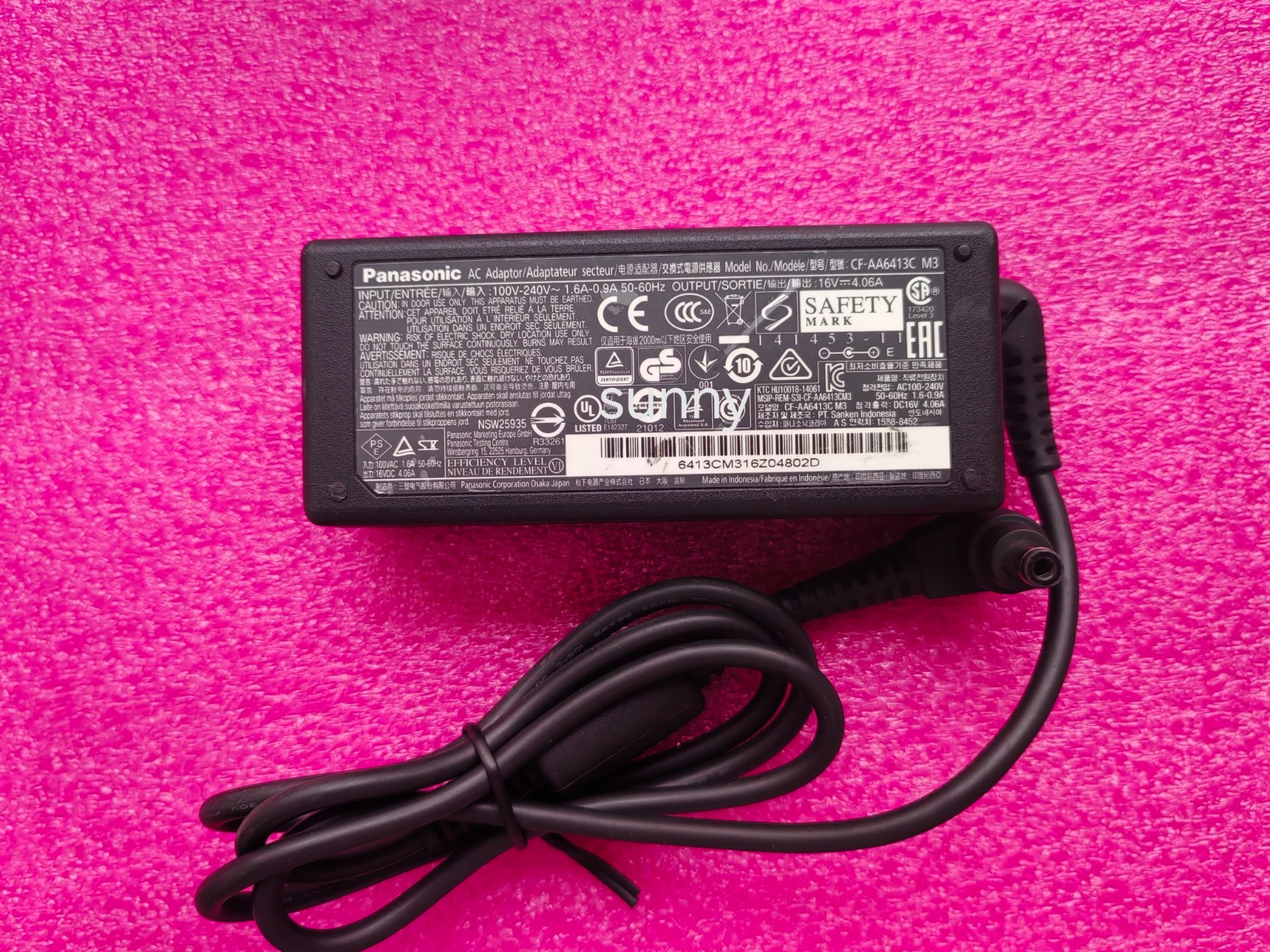 CF-AA6413C M3 For Panasonic Let's note SZ6 CF-SZ6RDYVS 16V 4.06A 64W Adapter OEM