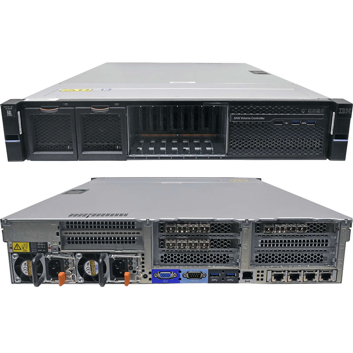 IBM SAN Volume Controller 2145-SV1 No CPU 0GB DDR4 RAM 2x Cooler 8xSFF 2.5"