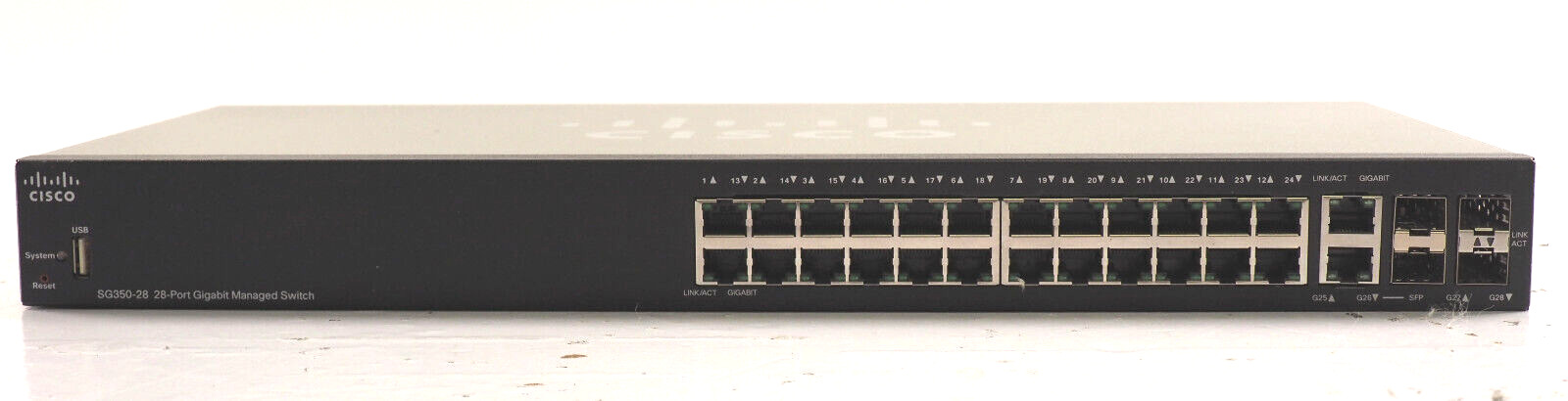 Cisco SG350-28 SG350-28-K9 V02 28-Ports Gigabit Manageable Switch