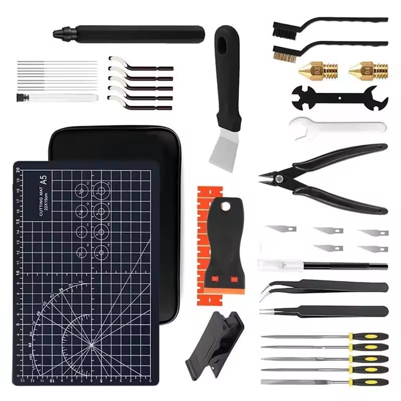 52Pcs 3D Printer Tools Kit 3D Printer Accessories Nozzle Cleaning Tool Removal