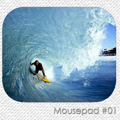 SURFING WATER BOARD SPORT OCEAN WAVE RIDER CUSTOM MOUSE PAD MOUSEPAD  (SM-01)