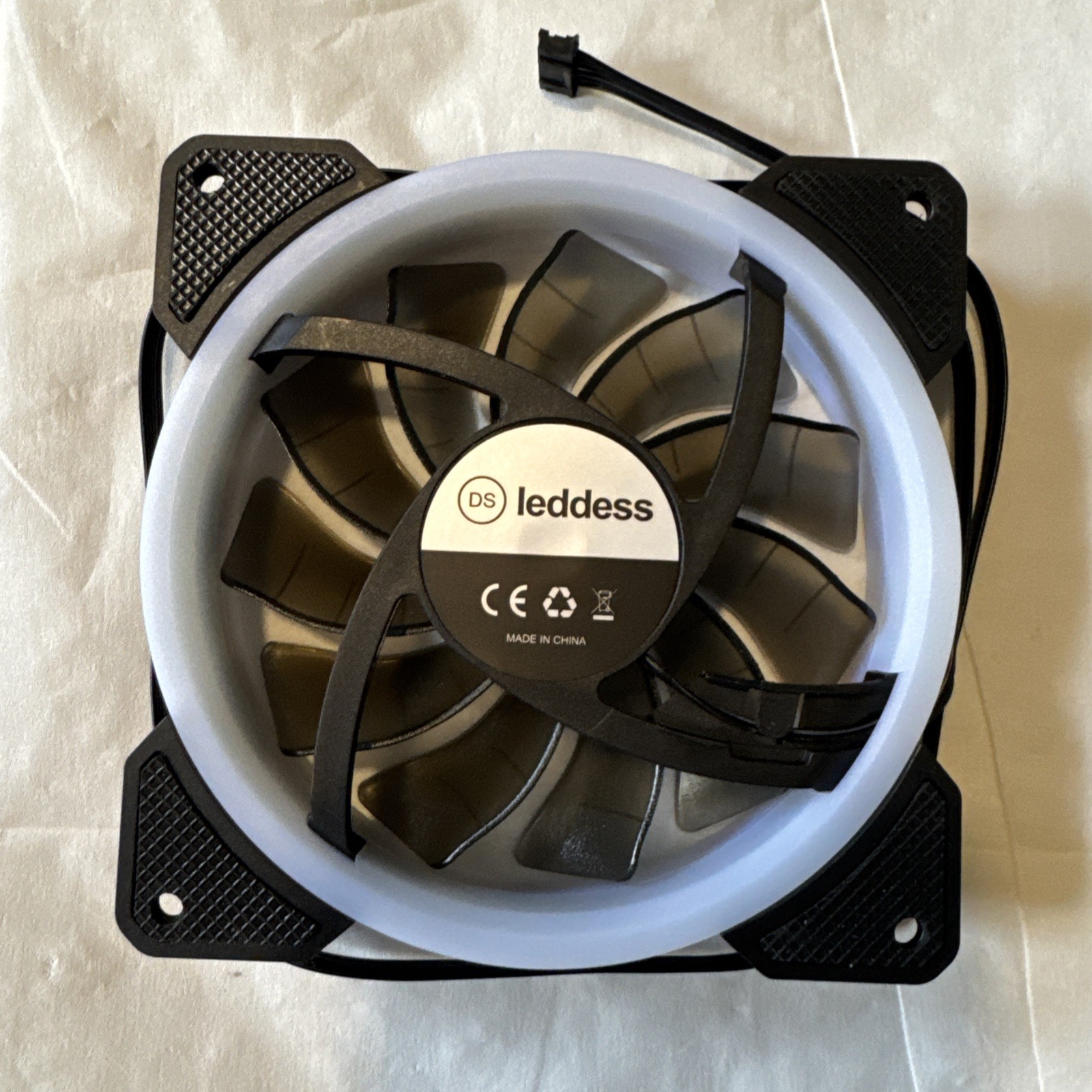 DS Rainbow RGB LED 120mm Case Fan for PC Cases, CPU AIR Cooling