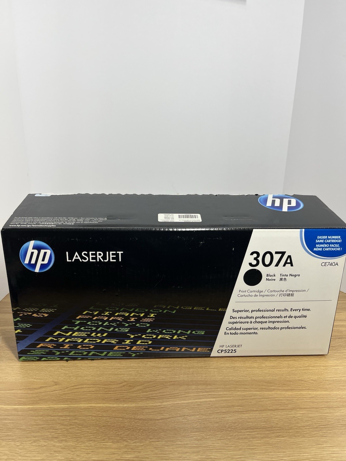 HP 307A CE740A LaserJet Toner Cartridge For CP5525 - Black-Open Box Still Sealed