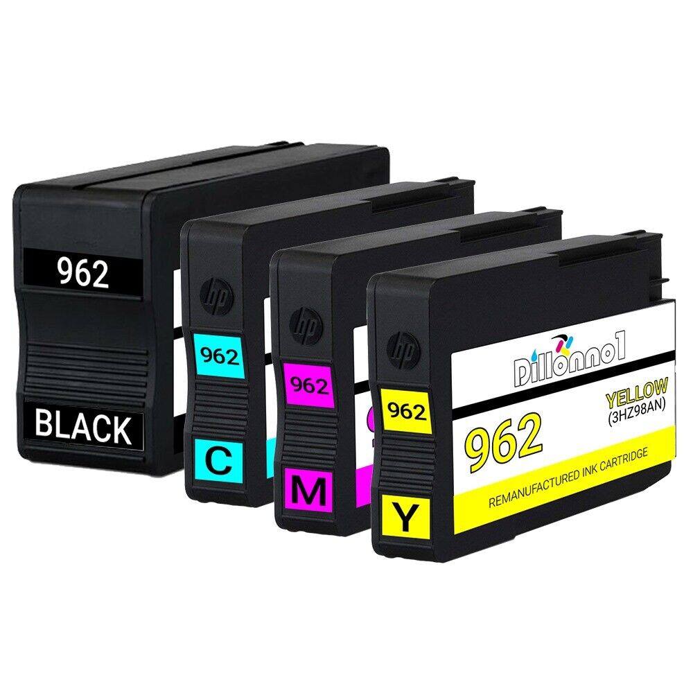 4PK 962 Ink Cartridges for HP Officejet Pro 9010 9015 9018 9020 9025 All-in-One