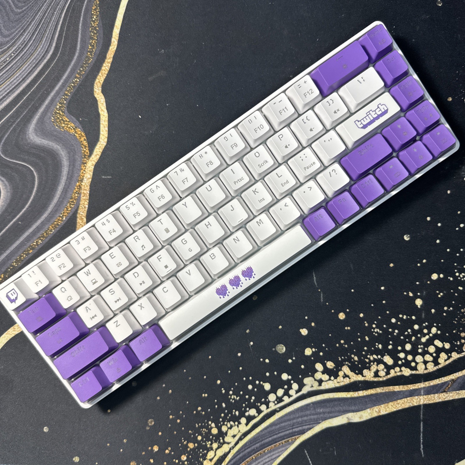 Twitch Mechanical Keyboard 68-Key Limited Edition Promotional RGB Wired USB-C
