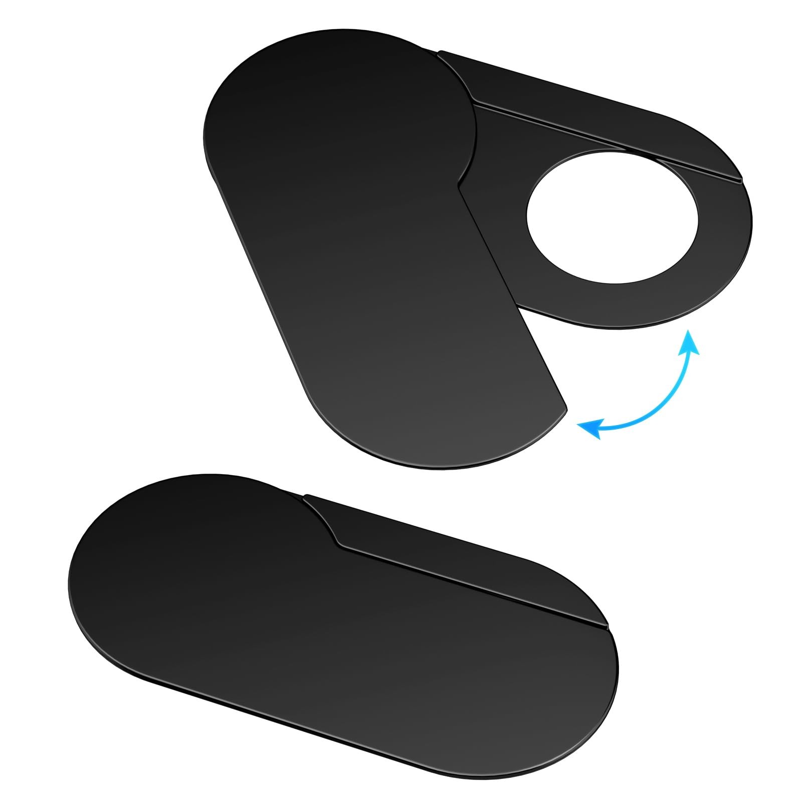 [2-Pack Upgrade Rotating] Laptop Camera Cover Slide, 0.015 Inch Ultra-Thin Me...
