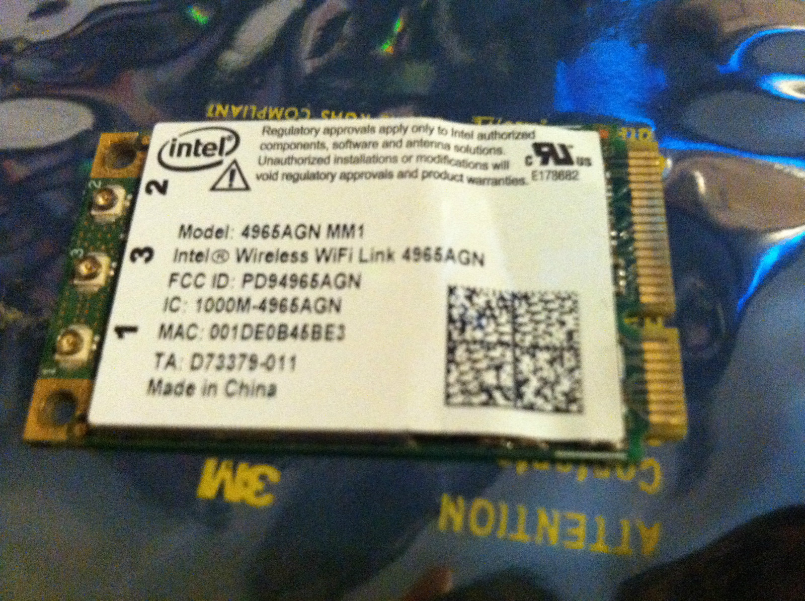 Alienware Area 51 M15x Wifi Card Intel