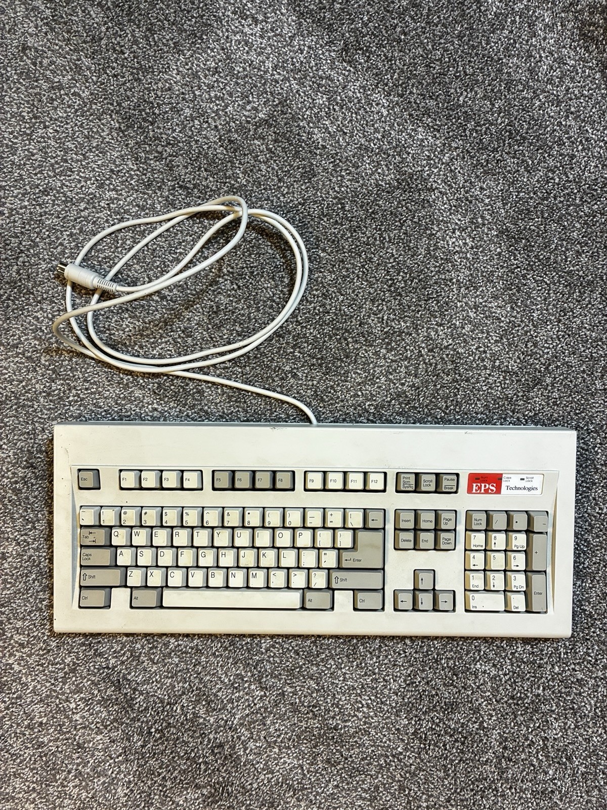 VTG Computer Keyboard EPS Technologies model RT101+ 5 Pin DIN Connector Cord