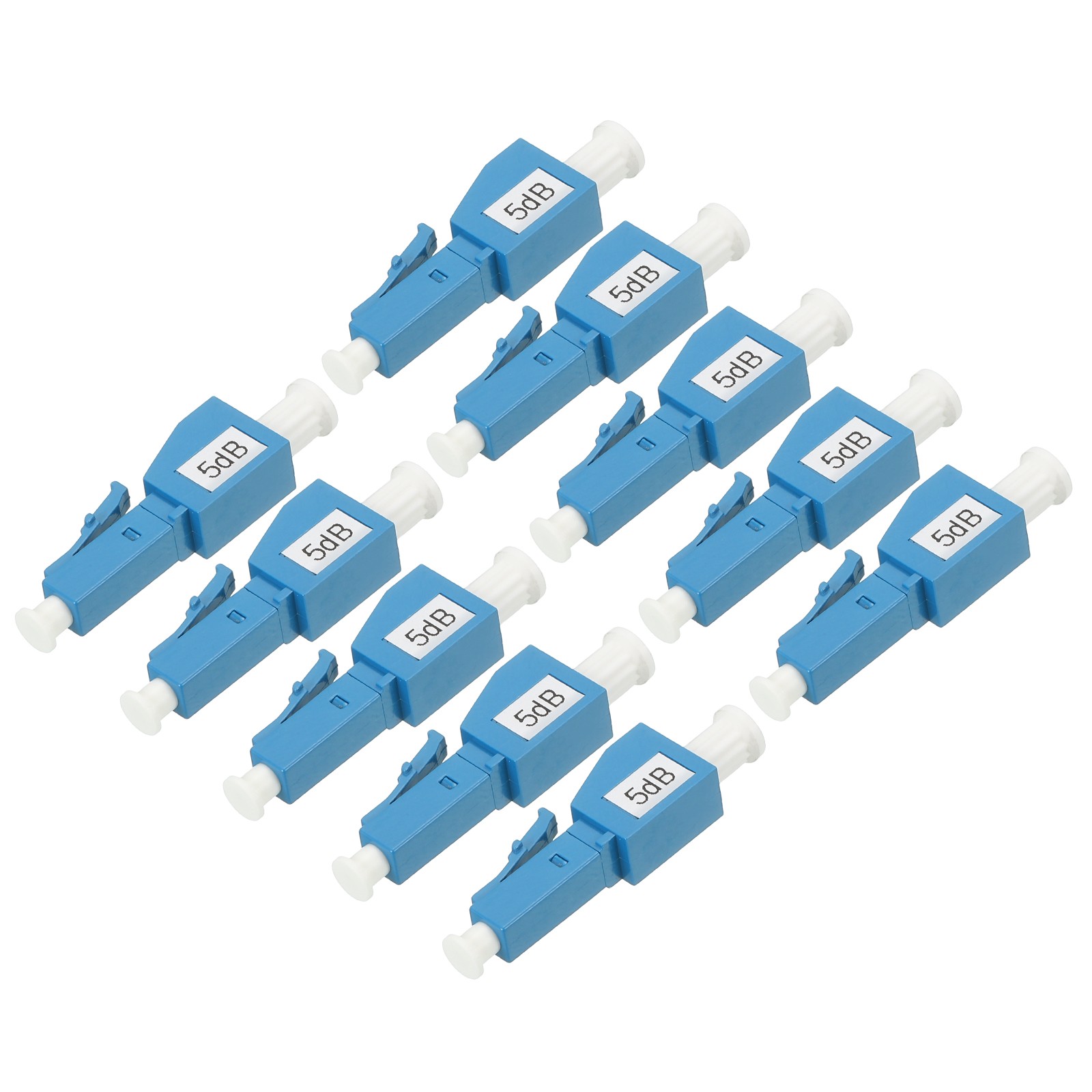 10Pcs Fiber Optic Attenuator 5dB LC/UPC Single Mode Male-Female Fiber Attenuator