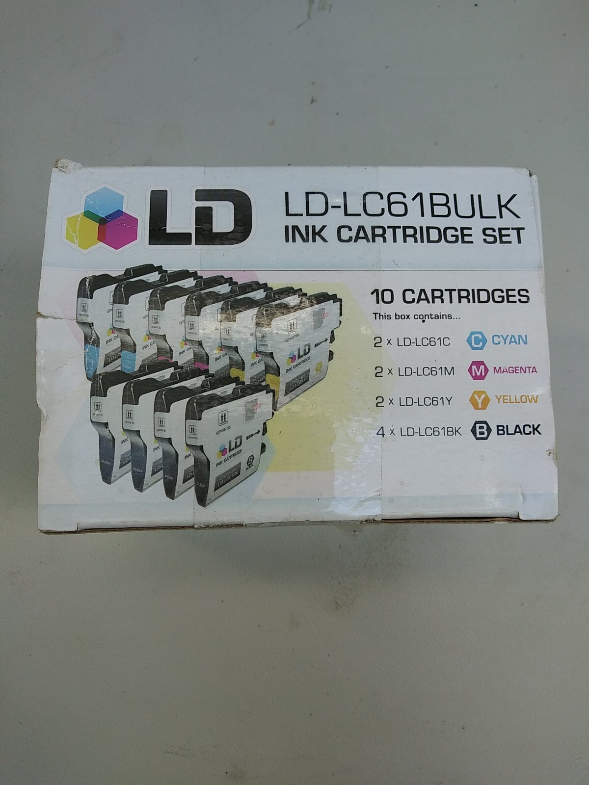 10 Pack Brother OfficeWorld LC61 100% Compatible Ink Cartridges Brother LC-61