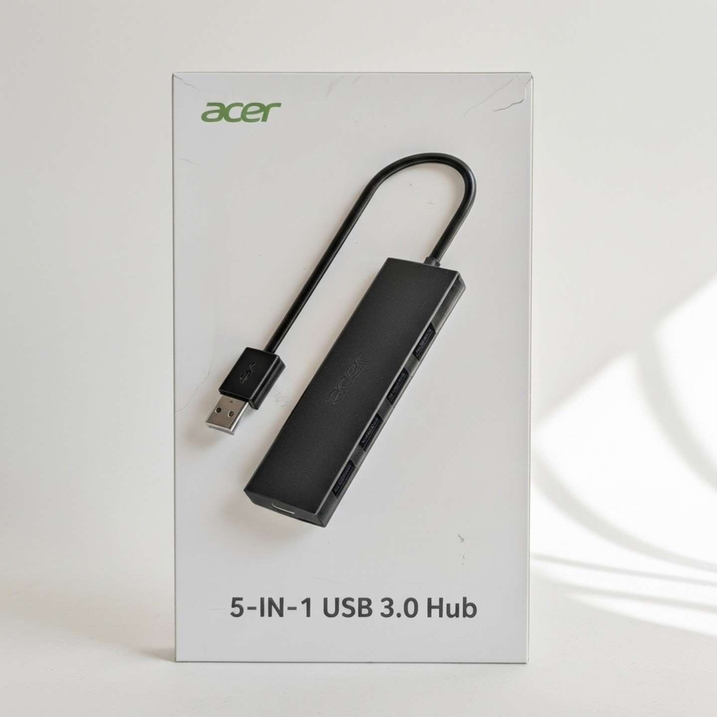 Acer 5-in-1 USB 3.0 Hub 4 Ports + USB-A + Powered Type-C Port Adapter ODK350