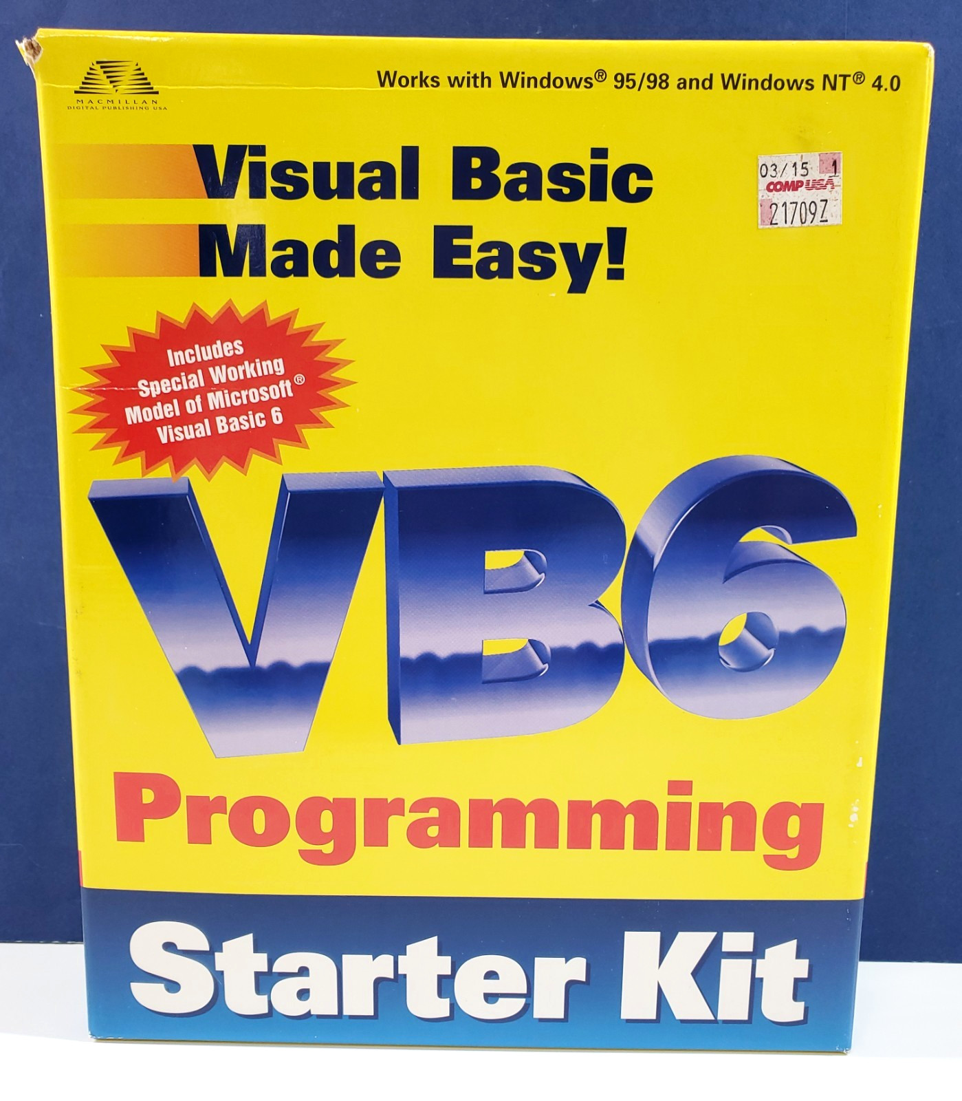 Visual Basic Made Easy VB6 Programming Starter Kit PC Big Box NEW SEALED CompUSA