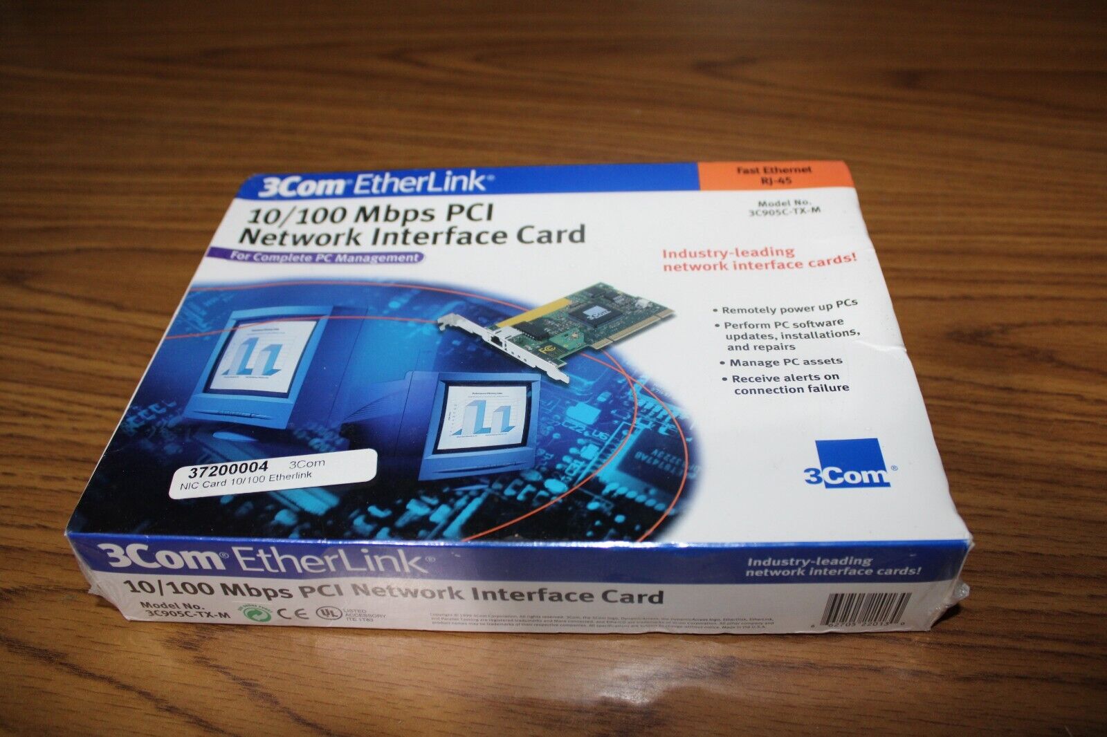 NOS Sealed VINTAGE 3C905C-TX-M FAST ETHERNET PCI CARD