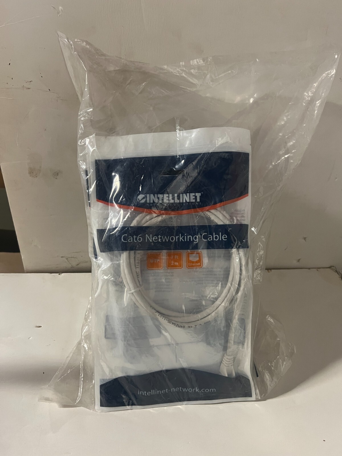 Lot of 10 Intellinet CAT6 Networking Cable 7ft White 341967 New NIB