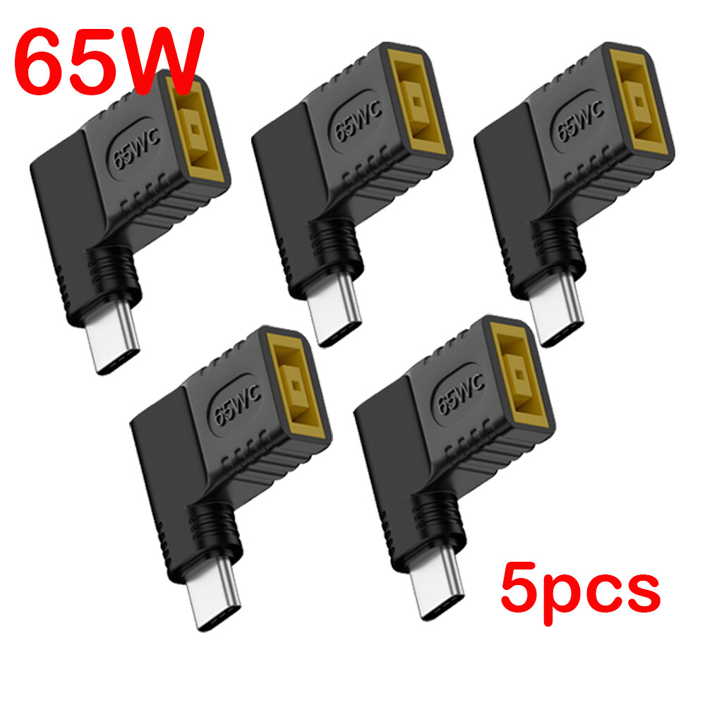 5Pcs Laptop Charger Converter TO USB Type C PD Power Charging Cable Adapter US