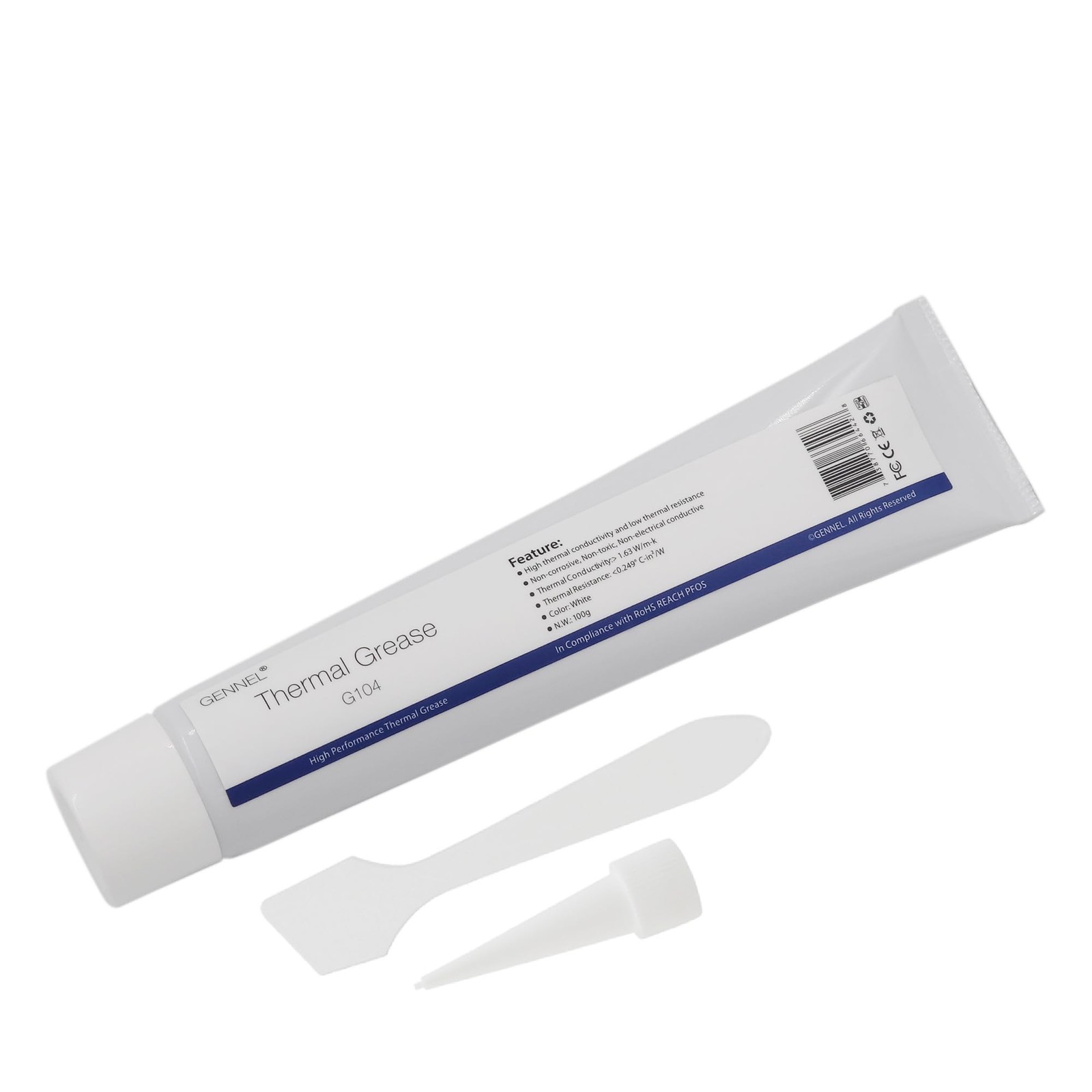 100g White Thermal Paste CPU Heat Sink Compound Grease for PC Laptop Cooling