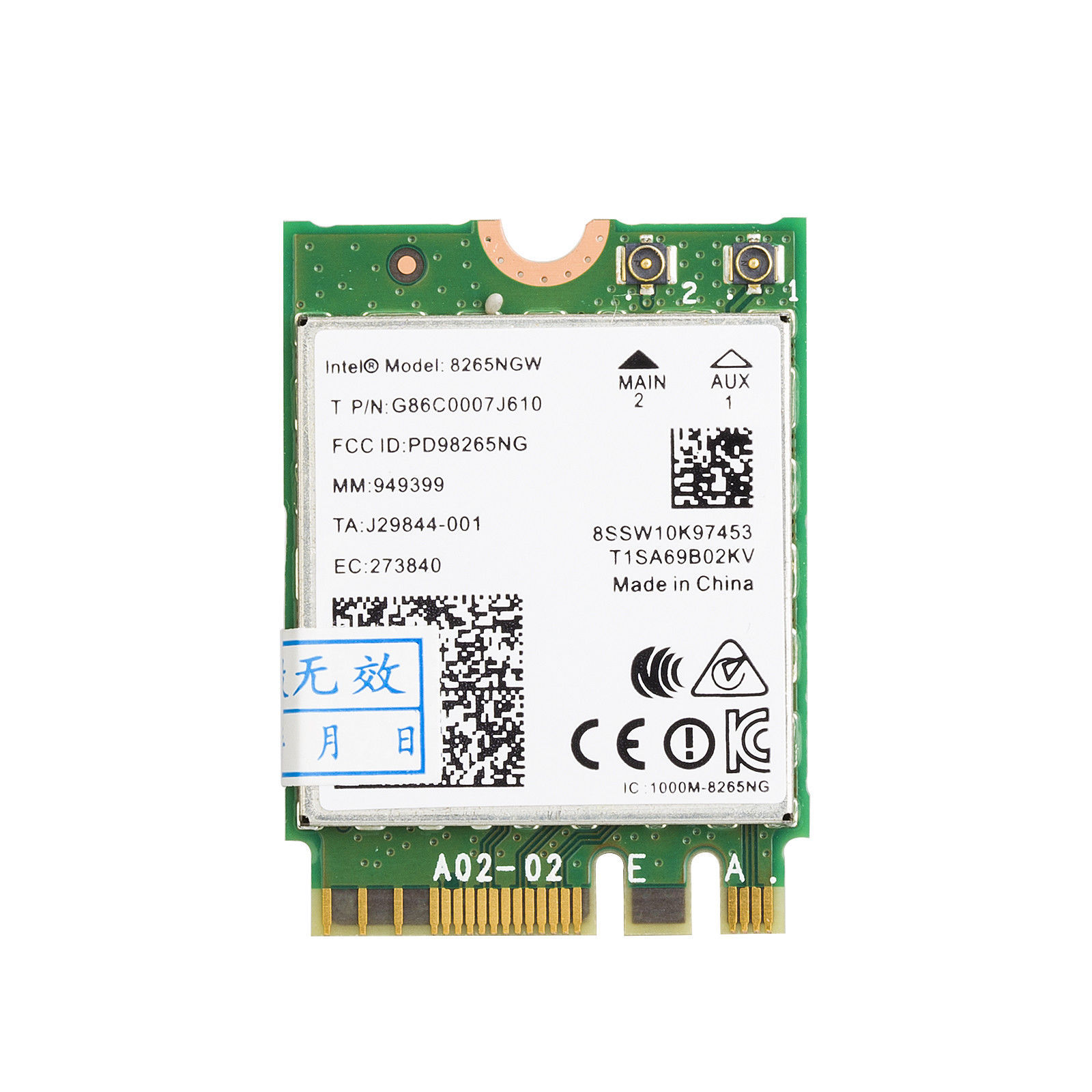 8265 M.2 Wireless Card Dual Band 2.4 5GHz WiFi Bluetooth AC Network NGFF 867Mbps