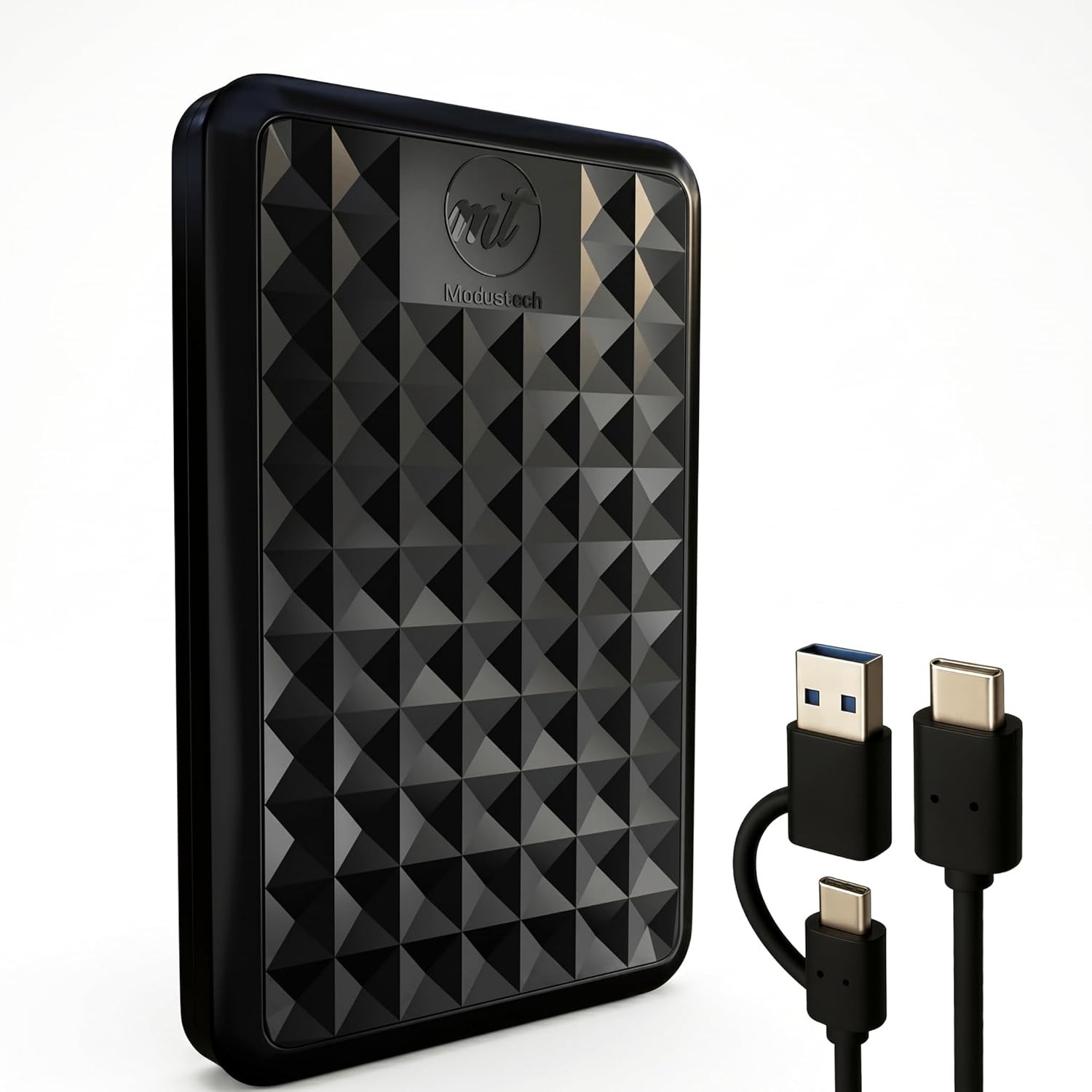 ModusTech Facet 1TB Portable USB-C External Hard Drive - Black
