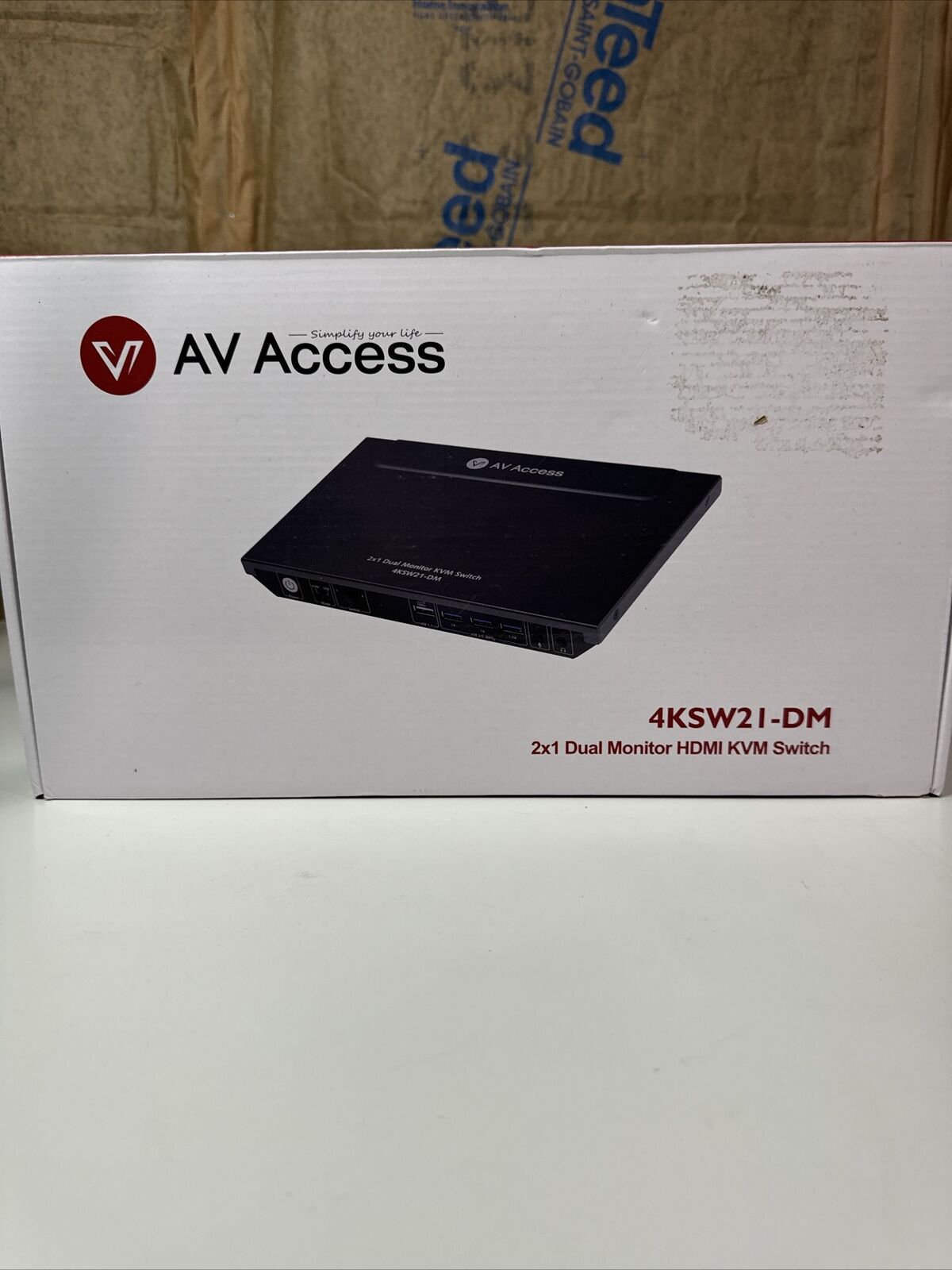 AV Access Dual Monitor KVM Switch 4K@60Hz, 2K@144Hz, 1080P@240Hz 4KSW21-DM