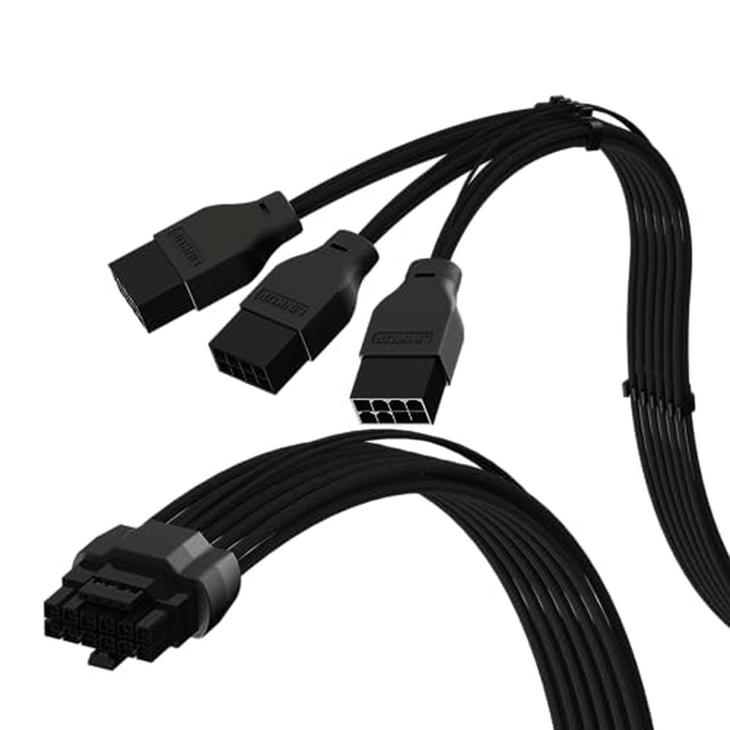 LINKUP 12VHPWR GPU Power Extension Cable | 40cm Black - Braided