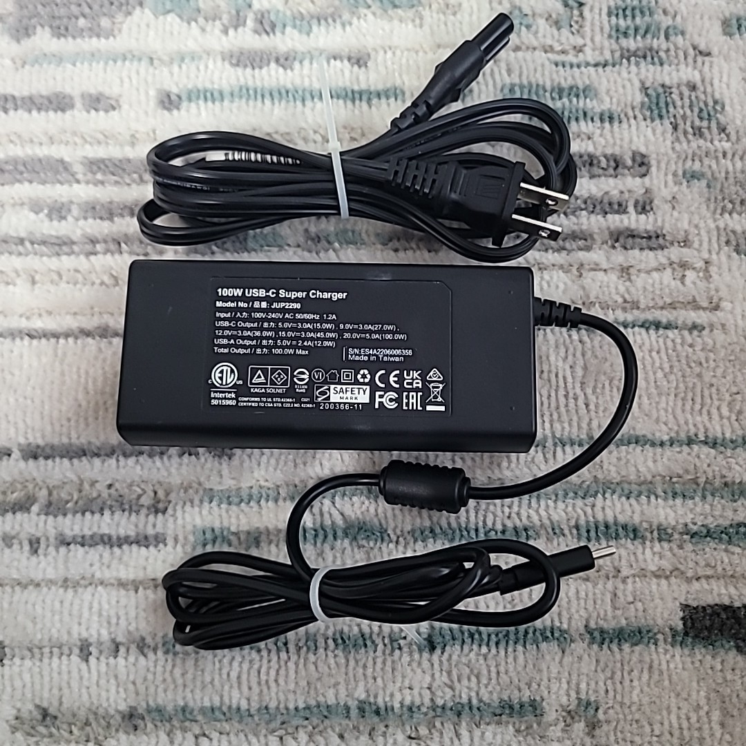 j5 Create 108W Super Charger JUP34108 100W USB‑C Super Charger Dual Port Fast PD
