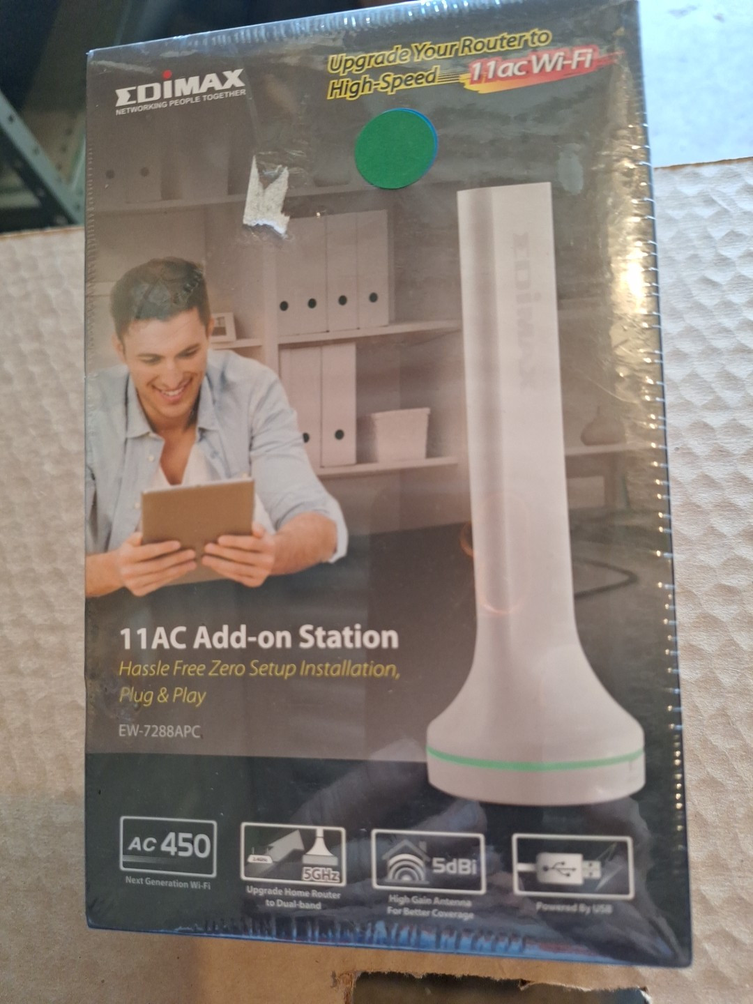 Edimax 11ac Wi-Fi Add on station Model EW-7288APC Sealed New🔺️