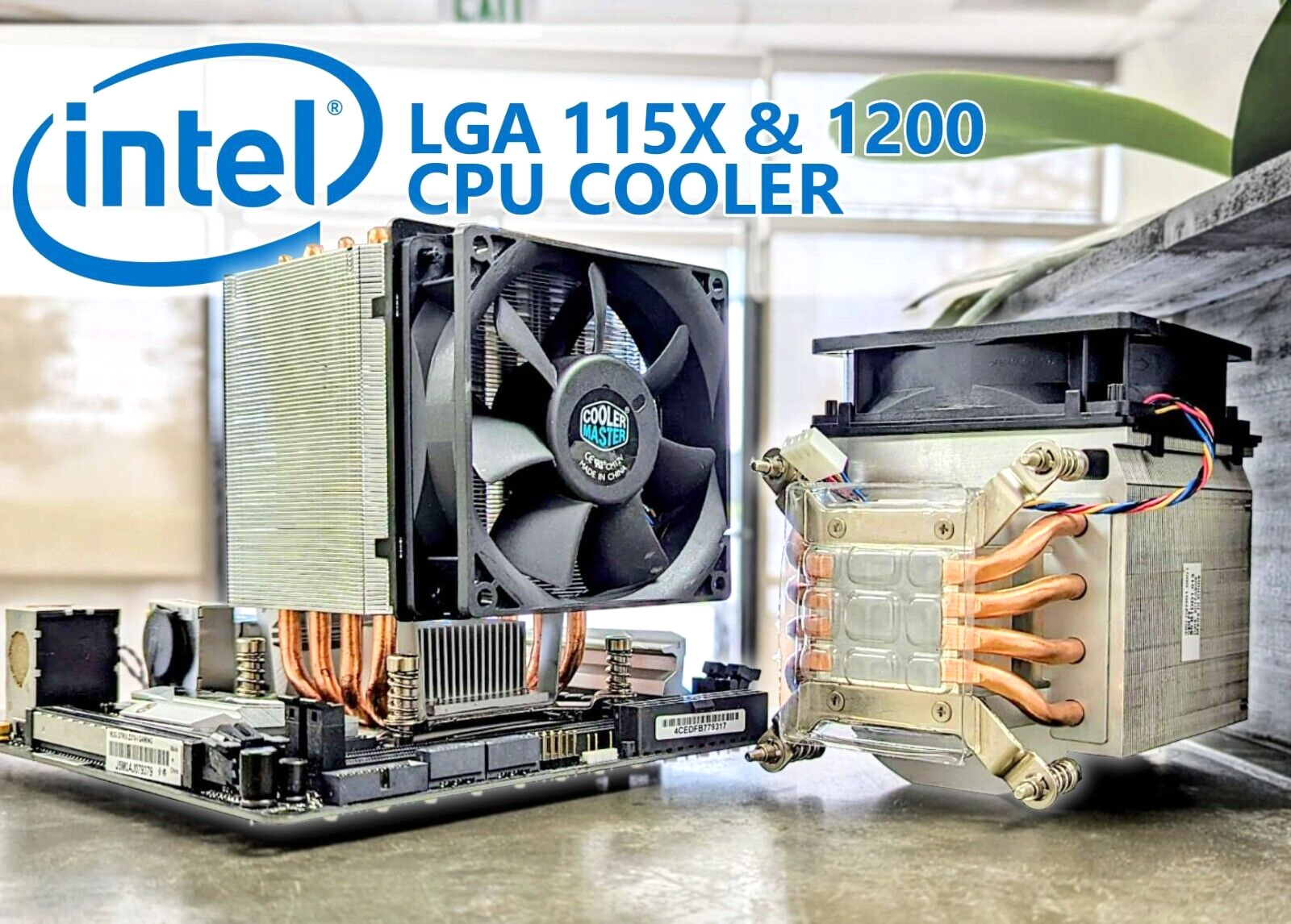 High Performance Cooler Master CPU Heatsink/Cooler + Fan for LGA 1151 LGA 1200